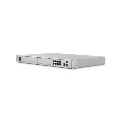 UniFi OS Console: Dream Machine Special Edition, 8 puertos LAN RJ45 con POE, 1 LAN SFP+, 1 WAN 2.5G RJ45 y 1 WAN SFP+, 128 GB de memoria interna. Todas las aplicaciones UniFi integradas