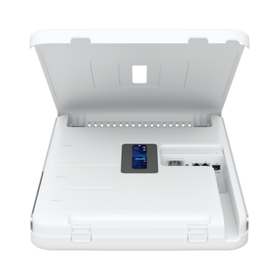 UniFi Dream Wall Machine, TODO en uno: Cloud Gateway: Administre todas las aplicaciones UniFi / Switch 17 puertos GbE POE/ WiFi 6 Mu-MIMO 4x4 / almacenamiento interno 128 GB SSD (expandible con bahia)