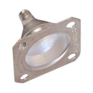 Campana para Montaje de Cable en Conectores de Chasis de 25.4 mm, con 4 Perforaciones a 18.25 mm. Campana para Montaje de Cable en Conectores de Chasis de 25.4 mm, con 4 Perforaciones a 18.25 mm.