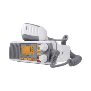 Radio Móvil Marino VHF, color blanco, Tx: 156.025 - 157.425 MHz, Rx: 156.050 - 163.275 MHz, 25W de potencia, sumergible IPX4 incluye micrófono y cable de alimentación Radio Móvil Marino VHF, color blanco, Tx: 156.025 - 157.425 MHz, Rx: 156.050 - 163.275 MHz, 25W de potencia, sumergible IPX4 incluye micrófono y cable de alimentación