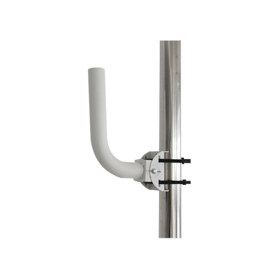 Montaje universal flexible para instalación en poste o pared, compatible con equipos Ubiquiti, Mimosa, Cambium y Altai