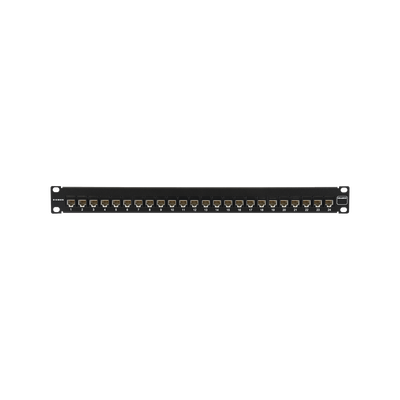 Patch Panel UltraMAX. UTP, Precargado con Jacks Cat5e, 24 Puertos, Plano, 1U Patch Panel UltraMAX. UTP, Precargado con Jacks Cat5e, 24 Puertos, Plano, 1U