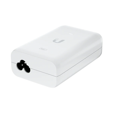Adaptador PoE Ubiquiti (48 VDC, 0.65A) puerto Gigabit, ideal para equipos UniFi