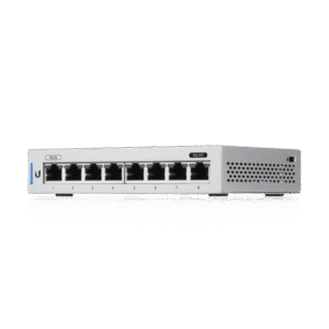Switch UniFi Administrable capa 2 de 8 Puertos Gigabit (7 Ethernet y 1 PoE Pasivo 48V)