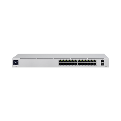 UniFi Switch USW-24-POE Gen2, Capa 2 de 24 puertos (16 puertos PoE 802.3af/at + 8 puertos Gigabit) + 2 puertos 1G SFP, 95W, pantalla informativa UniFi Switch USW-24-POE Gen2, Capa 2 de 24 puertos (16 puertos PoE 802.3af/at + 8 puertos Gigabit) + 2 puertos 1G SFP, 95W, pantalla informativa
