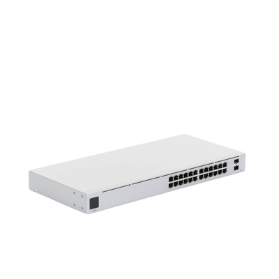 UniFi Switch USW-24-POE Gen2, Capa 2 de 24 puertos (16 puertos PoE 802.3af/at + 8 puertos Gigabit) + 2 puertos 1G SFP, 95W, pantalla informativa UniFi Switch USW-24-POE Gen2, Capa 2 de 24 puertos (16 puertos PoE 802.3af/at + 8 puertos Gigabit) + 2 puertos 1G SFP, 95W, pantalla informativa