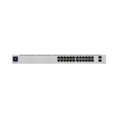 UniFi Switch USW-24-POE Gen2, Capa 2 de 24 puertos (16 puertos PoE 802.3af/at + 8 puertos Gigabit) + 2 puertos 1G SFP, 95W, pantalla informativa UniFi Switch USW-24-POE Gen2, Capa 2 de 24 puertos (16 puertos PoE 802.3af/at + 8 puertos Gigabit) + 2 puertos 1G SFP, 95W, pantalla informativa