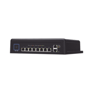 Switch industrial UniFi PoE de 10 puertos Gigabit (8 x 802.3bt y 2 x Ethernet) para temperaturas extremas Switch industrial UniFi PoE de 10 puertos Gigabit (8 x 802.3bt y 2 x Ethernet) para temperaturas extremas