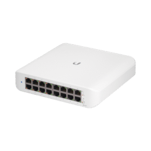Switch UniFi Lite Administrable PoE de 16 Puertos 10/100/1000 Mbps (8 puertos 802.3af/at), 45 W