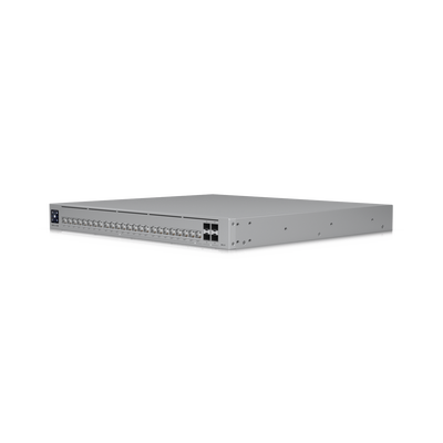 UniFi Switch Pro HD Capa 3, 24 puertos Etherlighting POE++ / (22) puertos 2.5 GbE, (2) puertos 10GbE, todos POE++, (4) puertos 10G SFP+, 600W presupuesto POE