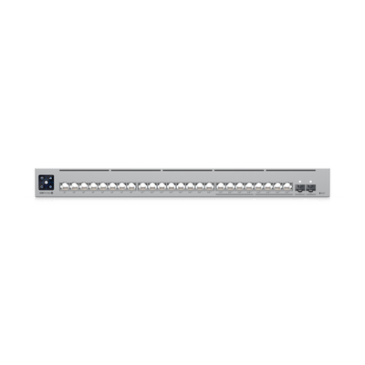 UniFi Switch Pro Max 24 POE, 24 puertos (8 puertos POE++ 2.5 GbE y 16 puertos GbE POE+), 2 puertos SFP+ 10G, 400W, pantalla táctil