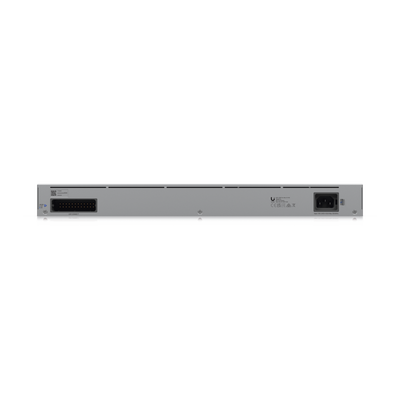 UniFi Switch Pro Max 24 POE, 24 puertos (8 puertos POE++ 2.5 GbE y 16 puertos GbE POE+), 2 puertos SFP+ 10G, 400W, pantalla táctil