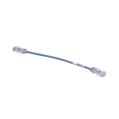 Cable de Parcheo TX6, UTP Cat6, Diámetro Reducido (28AWG), Color Azul, 20cm Cable de Parcheo TX6, UTP Cat6, Diámetro Reducido (28AWG), Color Azul, 20cm