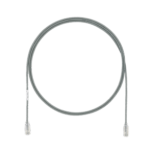 Cable de Parcheo TX6, UTP Cat6, Diámetro Reducido (28AWG), Color Gris, 1.5 m