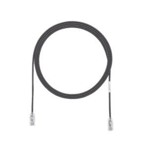 Cable de Parcheo TX6, UTP Cat6, Diámetro Reducido (28AWG), Color Negro, 15 ft
