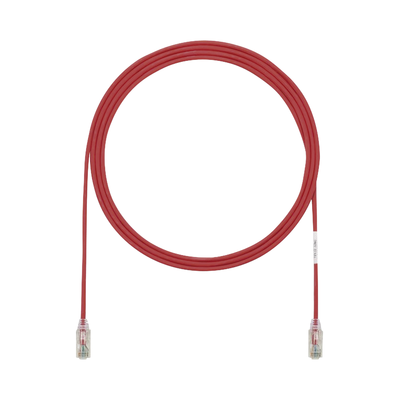 Cable de Parcheo TX6, UTP Cat6, Diámetro Reducido (28AWG), Color Rojo, 1ft Cable de Parcheo TX6, UTP Cat6, Diámetro Reducido (28AWG), Color Rojo, 1ft