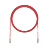 Cable de Parcheo TX6, UTP Cat6, Diámetro Reducido (28AWG), Color Rojo, 3ft
