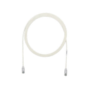 Cable de Parcheo TX6, UTP Cat6, Diámetro Reducido (28AWG), Color Blanco Mate, 5ft