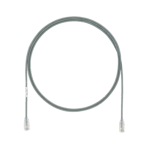 Cable de Parcheo TX6, UTP Cat6, Diámetro Reducido (28AWG), Color Gris, 5ft