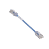 Cable de Parcheo TX6, UTP Cat6, Diámetro Reducido (28AWG), Color Azul, 6in (15.2 cm)
