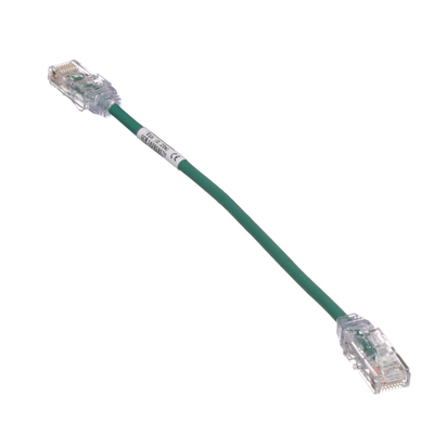 Cable de Parcheo TX6, UTP Cat6, Diámetro Reducido (28AWG), Color Verde, 8in (20.2cm) Cable de Parcheo TX6, UTP Cat6, Diámetro Reducido (28AWG), Color Verde, 8in (20.2cm)