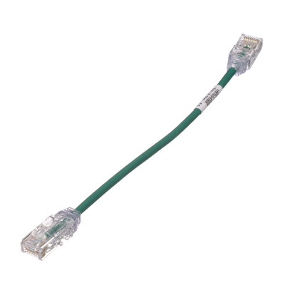 Cable de Parcheo TX6, UTP Cat6, Diámetro Reducido (28AWG), Color Verde, 8in (20.2cm) Cable de Parcheo TX6, UTP Cat6, Diámetro Reducido (28AWG), Color Verde, 8in (20.2cm)