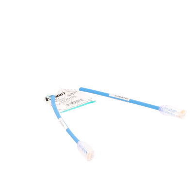 Cable de Parcheo UTP Cat6A, CM/LSZH, Diámetro Reducido (28AWG), Color Azul, 1ft