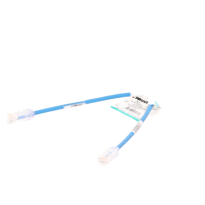 Cable de Parcheo UTP Cat6A, CM/LSZH, Diámetro Reducido (28AWG), Color Azul, 1ft