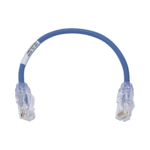 Cable de Parcheo UTP Cat6A, CM/LSZH, Diámetro Reducido (28AWG), Color Azul, 1ft Cable de Parcheo UTP Cat6A, CM/LSZH, Diámetro Reducido (28AWG), Color Azul, 1ft
