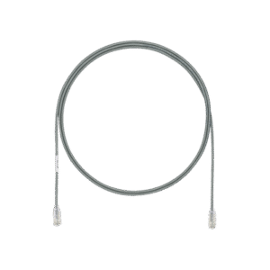 Cable de Parcheo UTP Cat6A, CM/LSZH, Diámetro Reducido (28AWG), Color Gris, 1 ft