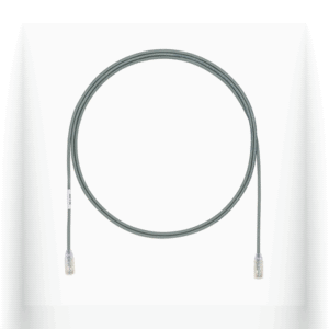 Cable de Parcheo UTP Cat6A, CM/LSZH, Diámetro Reducido (28AWG), Color Gris, 2 ft