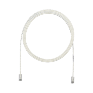 Cable de Parcheo UTP Cat6A, CM/LSZH, Diámetro Reducido (28AWG), Color Blanco Mate, 35 ft