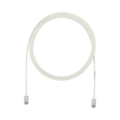 Cable de Parcheo UTP Cat6A, CM/LSZH, Diámetro Reducido (28AWG), Color Blanco Mate, 35 ft Cable de Parcheo UTP Cat6A, CM/LSZH, Diámetro Reducido (28AWG), Color Blanco Mate, 35 ft