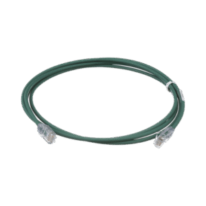 Cable de Parcheo UTP Cat6A, CM/LSZH, Diámetro Reducido (28AWG), Color Verde, 3 ft