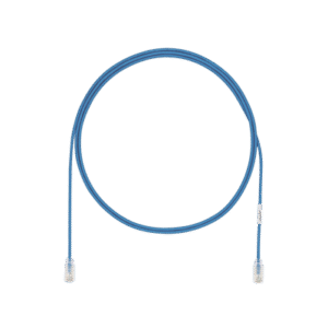 Cable de Parcheo UTP Cat6A, CM/LSZH, Diámetro Reducido (28AWG), Color Azul, 3 m. Cable de Parcheo UTP Cat6A, CM/LSZH, Diámetro Reducido (28AWG), Color Azul, 3 m.