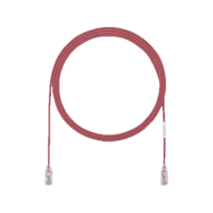 Cable de Parcheo UTP Cat6A, CM/LSZH, Diámetro Reducido (28AWG), Color Rojo, 3ft