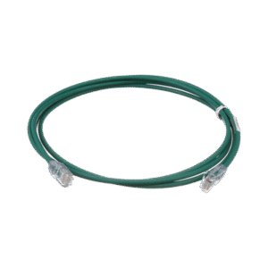 Cable de Parcheo UTP Cat6A, CM/LSZH, Diámetro Reducido (28AWG), Color Verde, 5ft