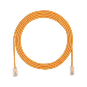 Cable de Parcheo UTP Cat6A, CM/LSZH, Diámetro Reducido (28AWG), Color Naranja, 5ft
