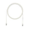Cable de Parcheo UTP Cat6A, CM/LSZH, Diámetro Reducido (28AWG), Color Blanco Mate, 7ft