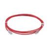 Cable de Parcheo UTP Cat6A, CM/LSZH, Diámetro Reducido (28AWG), Color Rojo, 7ft