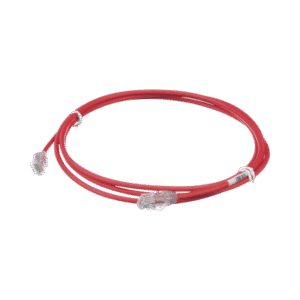 Cable de Parcheo UTP Cat6A, CM/LSZH, Diámetro Reducido (28AWG), Color Rojo, 7ft
