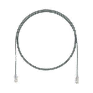 Cable de Parcheo UTP Cat6A, CM/LSZH, Diámetro Reducido (28AWG), Color Gris, 8ft