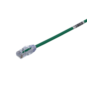 Cable de Parcheo UTP, Cat6A, Diámetro Reducido (28 AWG), CM/LSZH, Color Verde, 8in (20.3cm)