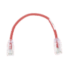 Cable de Parcheo UTP, Cat6A, Diámetro Reducido (28 AWG), CM/LSZH, Color Rojo, 8in (20.3cm) Cable de Parcheo UTP, Cat6A, Diámetro Reducido (28 AWG), CM/LSZH, Color Rojo, 8in (20.3cm)