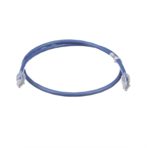 Cable de Parcheo UTP, Cat6A, 24 AWG, CM, Color Azul, 1ft Cable de Parcheo UTP, Cat6A, 24 AWG, CM, Color Azul, 1ft