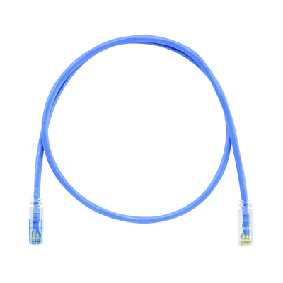 Cable de Parcheo TX6 Llaveado Azul, UTP Cat6, 24 AWG, CM, Color Azul, 7ft