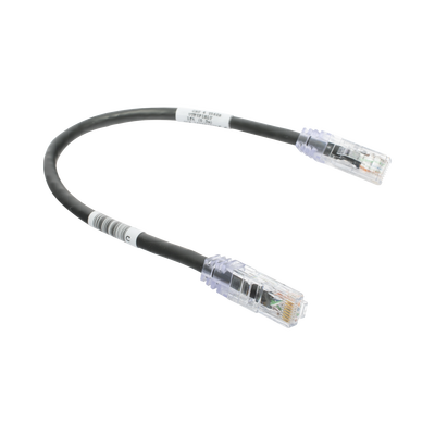 Cable de Parcheo TX6, UTP Cat6, 24 AWG, CM, Color Negro, 1ft Cable de Parcheo TX6, UTP Cat6, 24 AWG, CM, Color Negro, 1ft