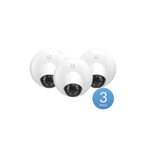 Kit de 3 Camaras Domo IP UniFi resolución 1080p para interior, 802.3af, micrófono integrado, vista nocturna, visualizador desde la nube.