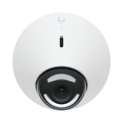 UniFi Protect Cámara G5 Dome para interior/exterior / 2K (4MPX), ángulo 102.4°, visión nocturna IR hasta 9 mts / detecciones inteligentes / audio bidireccional / resistente a la intemperie IPx4 / antivandálica IX08