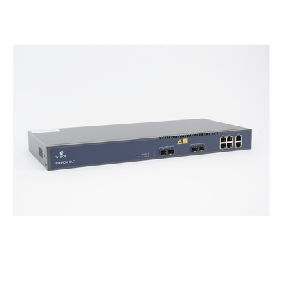 OLT de 2 puertos EPON con 6 puertos Uplink (4 puertos Gigabit Ethernet + 2 puertos Gigabit Ethernet SFP/SFP+) / hasta 128 ONUS